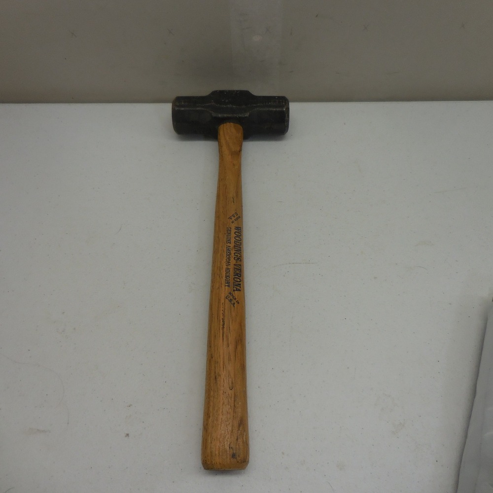 Vintage Woodings-Verona 3lb Sledge Hammer Hickory Handle Made in USA